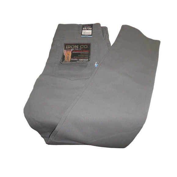 Iron Company 32 x 32 Slate Gray 5-Pocket Straight Leg Stretch Twill Patriot Pant - Picture 5 of 10